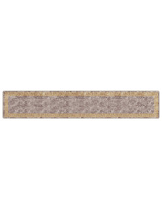 Runner Tappeto MARSA Grigio 80 x 450 cm Poliestere e PVC 2