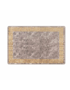 Runner Tappeto MARSA Grigio 100 x 150 cm Poliestere e PVC 2