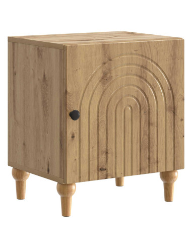 Armadio da Notte 2 pcs Rovere Artigianale 43 x 34,5 x 50 cm