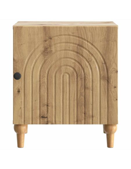 Armadio da Notte 2 pcs Rovere Artigianale 43 x 34,5 x 50 cm