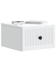 Mobiletto da notte a muro 2 pcs Bianco 33 x 34,5 x 20 cm 2