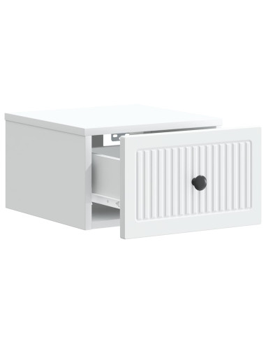 Mobiletto da notte a muro 2 pcs Bianco 33 x 34,5 x 20 cm