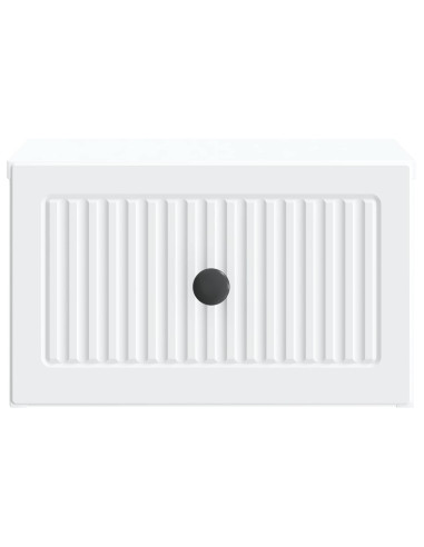Mobiletto da notte a muro 2 pcs Bianco 33 x 34,5 x 20 cm