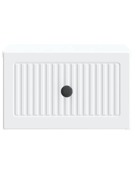 Mobiletto da notte a muro 2 pcs Bianco 33 x 34,5 x 20 cm