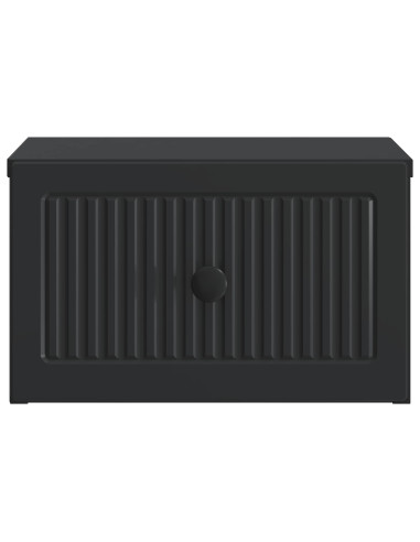 Mobiletto da notte a muro 2 pcs Nero 33 x 34,5 x 20 cm