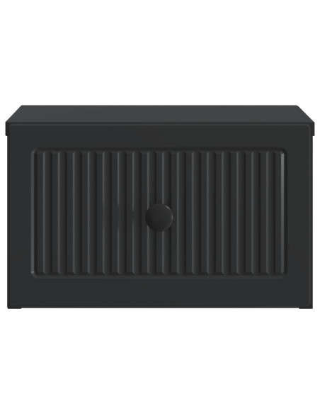 Mobiletto da notte a muro 2 pcs Nero 33 x 34,5 x 20 cm