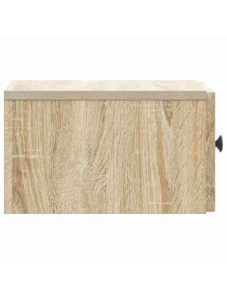 Mobiletto da notte a muro Rovere Sonoma 33 x 34,5 x 20 cm