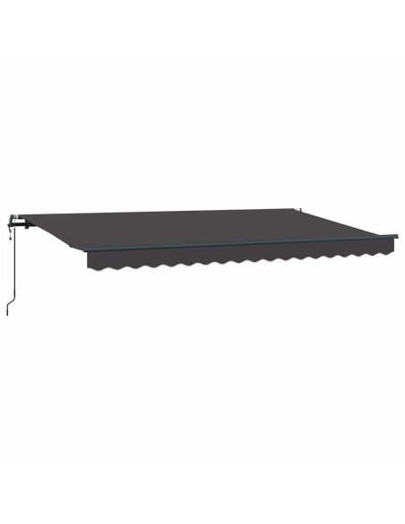 Tenda Retrattile Antracite 400 x 200 cm Tessuto