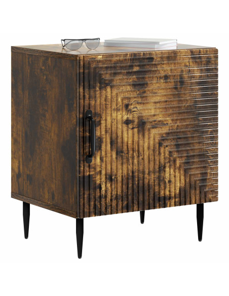 Armadio da Notte 2 pcs Rovere Fumo 43 x 34,5 x 50 cm