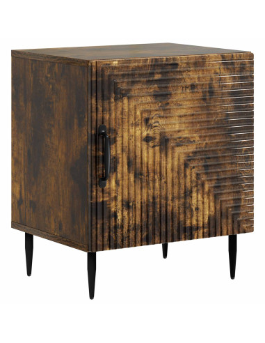 Armadio da Notte 2 pcs Rovere Fumo 43 x 34,5 x 50 cm