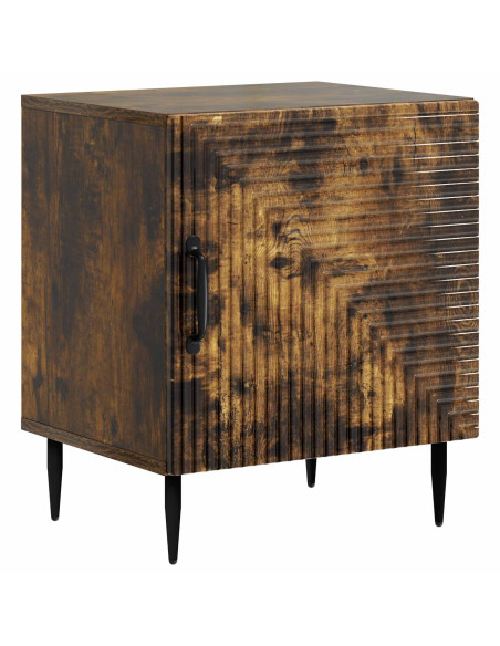 Armadio da Notte 2 pcs Rovere Fumo 43 x 34,5 x 50 cm