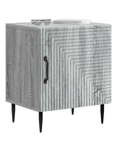 Armadio da Notte Grigio Sonoma 43 x 34,5 x 50 cm