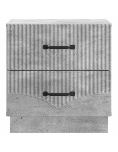 Armadio da Notte Grigio Cemento 43 x 34,5 x 44,5 cm
