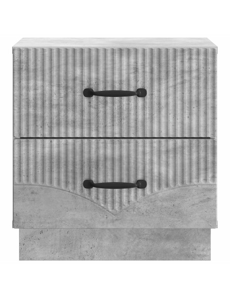 Armadio da Notte Grigio Cemento 43 x 34,5 x 44,5 cm