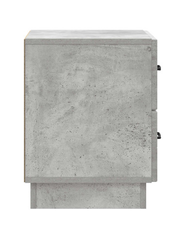 Armadio da Notte Grigio Cemento 43 x 34,5 x 44,5 cm