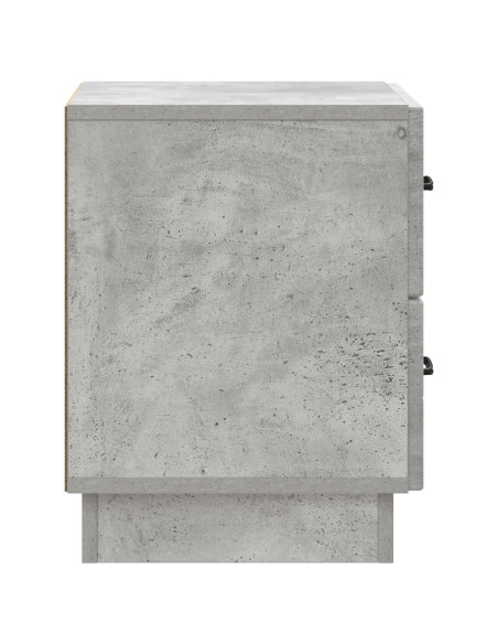 Armadio da Notte Grigio Cemento 43 x 34,5 x 44,5 cm