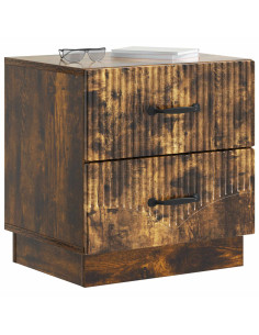 Armadio da Notte con cassetto Rovere Fumo 43 x 34,5 x 44,5 cm 2