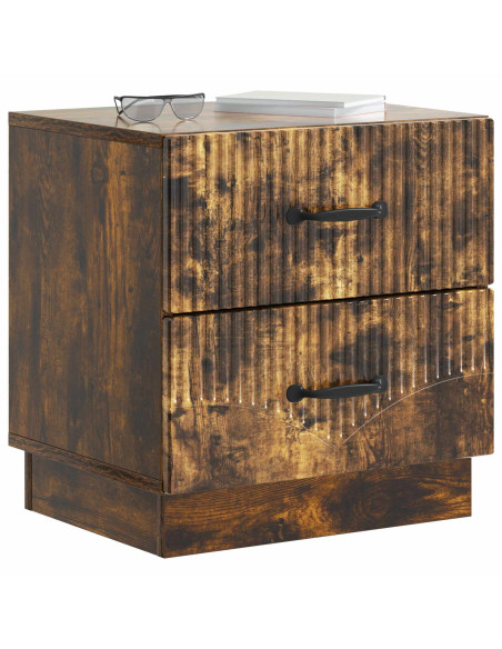 Armadio da Notte con cassetto Rovere Fumo 43 x 34,5 x 44,5 cm