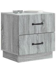 Armadio da Notte con cassetto Grigio Sonoma 43 x 34,5 x 44,5 cm 2