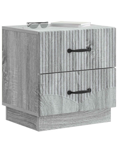 Armadio da Notte con cassetto Grigio Sonoma 43 x 34,5 x 44,5 cm