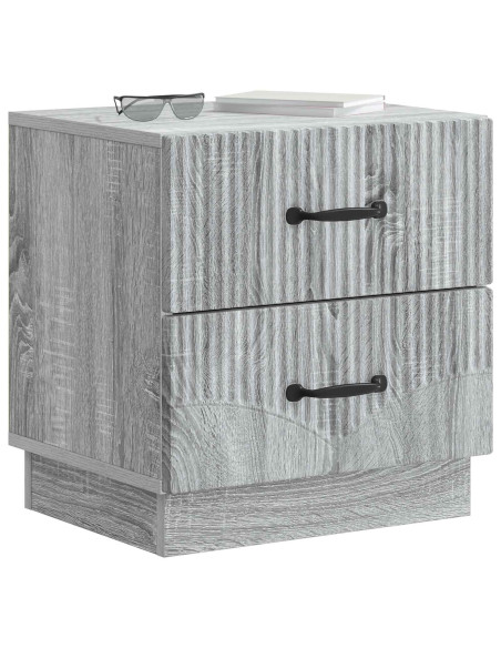 Armadio da Notte con cassetto Grigio Sonoma 43 x 34,5 x 44,5 cm