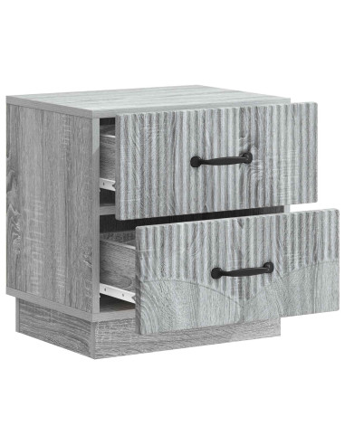 Armadio da Notte con cassetto Grigio Sonoma 43 x 34,5 x 44,5 cm
