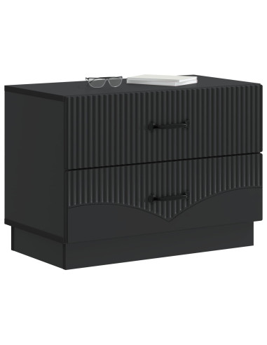 Armadio da Notte Nero 62 x 34,5 x 44,5 cm Legno ingegnerizzato