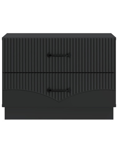 Armadio da Notte Nero 62 x 34,5 x 44,5 cm Legno ingegnerizzato