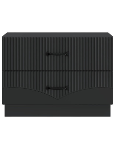 Armadio da Notte Nero 62 x 34,5 x 44,5 cm Legno ingegnerizzato