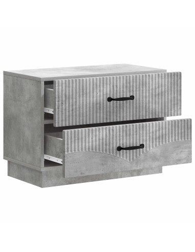 Armadio da Notte Grigio Cemento 62 x 34,5 x 44,5 cm
