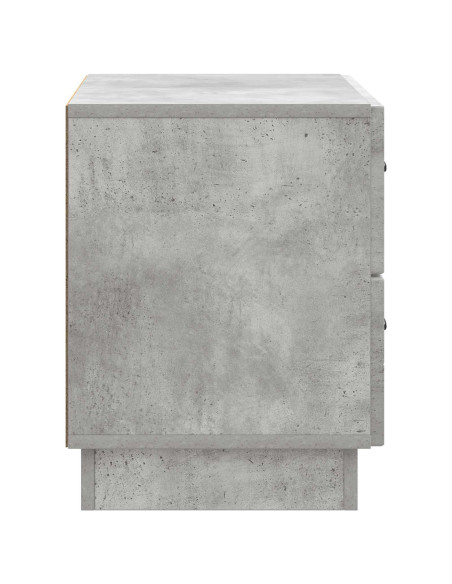 Armadio da Notte Grigio Cemento 62 x 34,5 x 44,5 cm