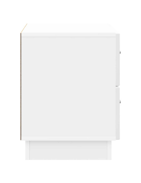 Armadio da Notte con cassetto Bianco Lucido 62 x 34,5 x 44,5 cm