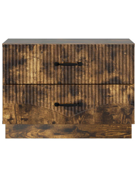 Armadio da Notte con cassetto Rovere Fumo 62 x 34,5 x 44,5 cm