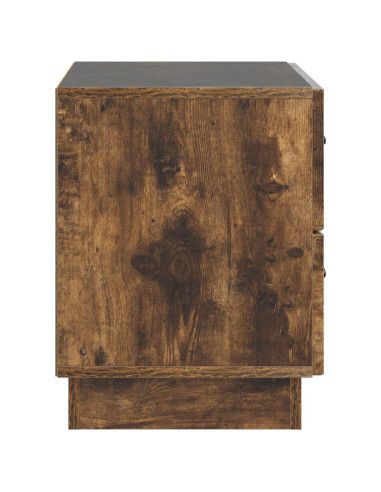 Armadio da Notte con cassetto Rovere Fumo 62 x 34,5 x 44,5 cm