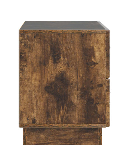 Armadio da Notte con cassetto Rovere Fumo 62 x 34,5 x 44,5 cm