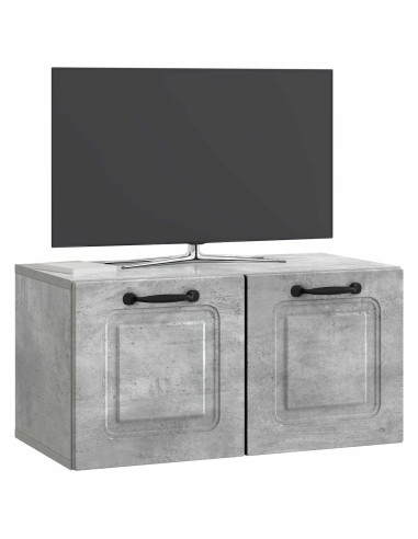 Mobile Porta TV da Muro Grigio Cemento 59,5 x 31 x 30 cm