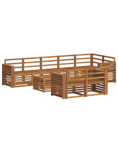 Set divani Naturale Legno di Acacia Massello 2