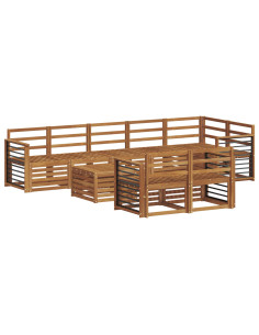 Set divani Naturale Legno di Acacia Massello 2