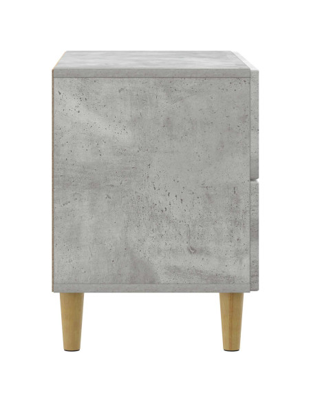 Armadio da Notte con cassetto Grigio Cemento 62 x 34,5 x 48 cm