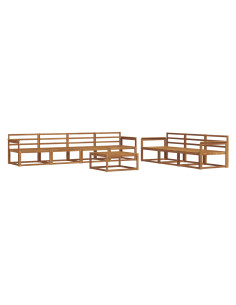 Set di divani da esterno 8 pcs Naturale 2