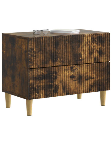 Armadio da Notte con cassetto Rovere Fumo 62 x 34,5 x 48 cm