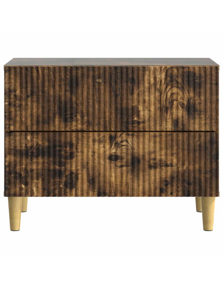 Armadio da Notte con cassetto Rovere Fumo 62 x 34,5 x 48 cm