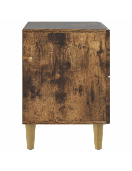 Armadio da Notte con cassetto Rovere Fumo 62 x 34,5 x 48 cm