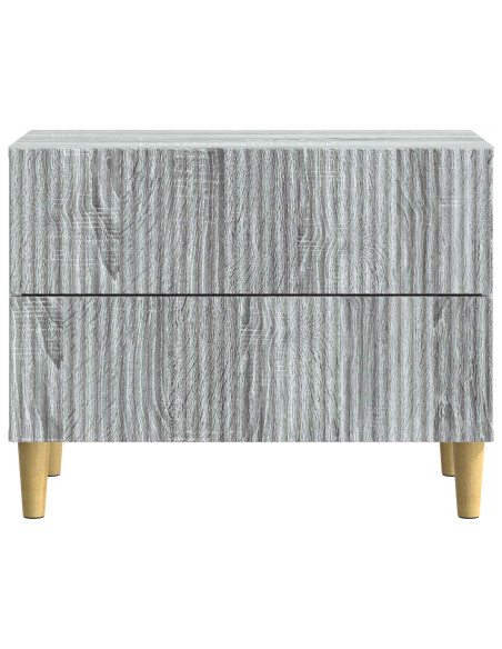 Armadio da Notte con cassetto Grigio Sonoma 62 x 34,5 x 48 cm