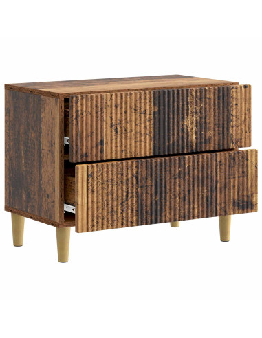 Armadio da Notte con cassetto Legno antico 62 x 34,5 x 48 cm