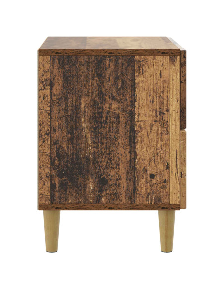 Armadio da Notte con cassetto Legno antico 62 x 34,5 x 48 cm