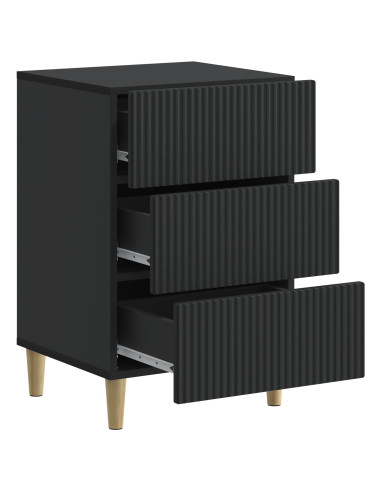 Armadio da Notte Nero 43 x 41 x 66,5 cm Legno ingegnerizzato