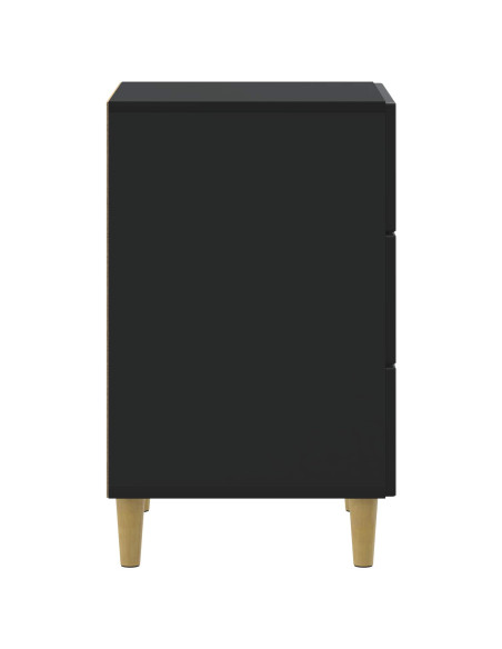 Armadio da Notte Nero 43 x 41 x 66,5 cm Legno ingegnerizzato