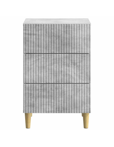 Armadio da Notte con cassetto Grigio Cemento 43 x 41 x 66,5 cm