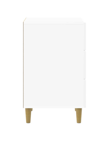 Armadio da Notte con cassetto Bianco Lucido 43 x 41 x 66,5 cm